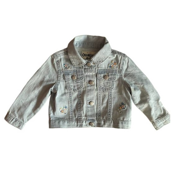 OSHKOSH B'gosh Embroidered Denim Jacket Size 18 Months - Picture 2 of 5